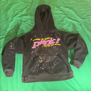 Pink! Sp5der hoodie - Black, Medium